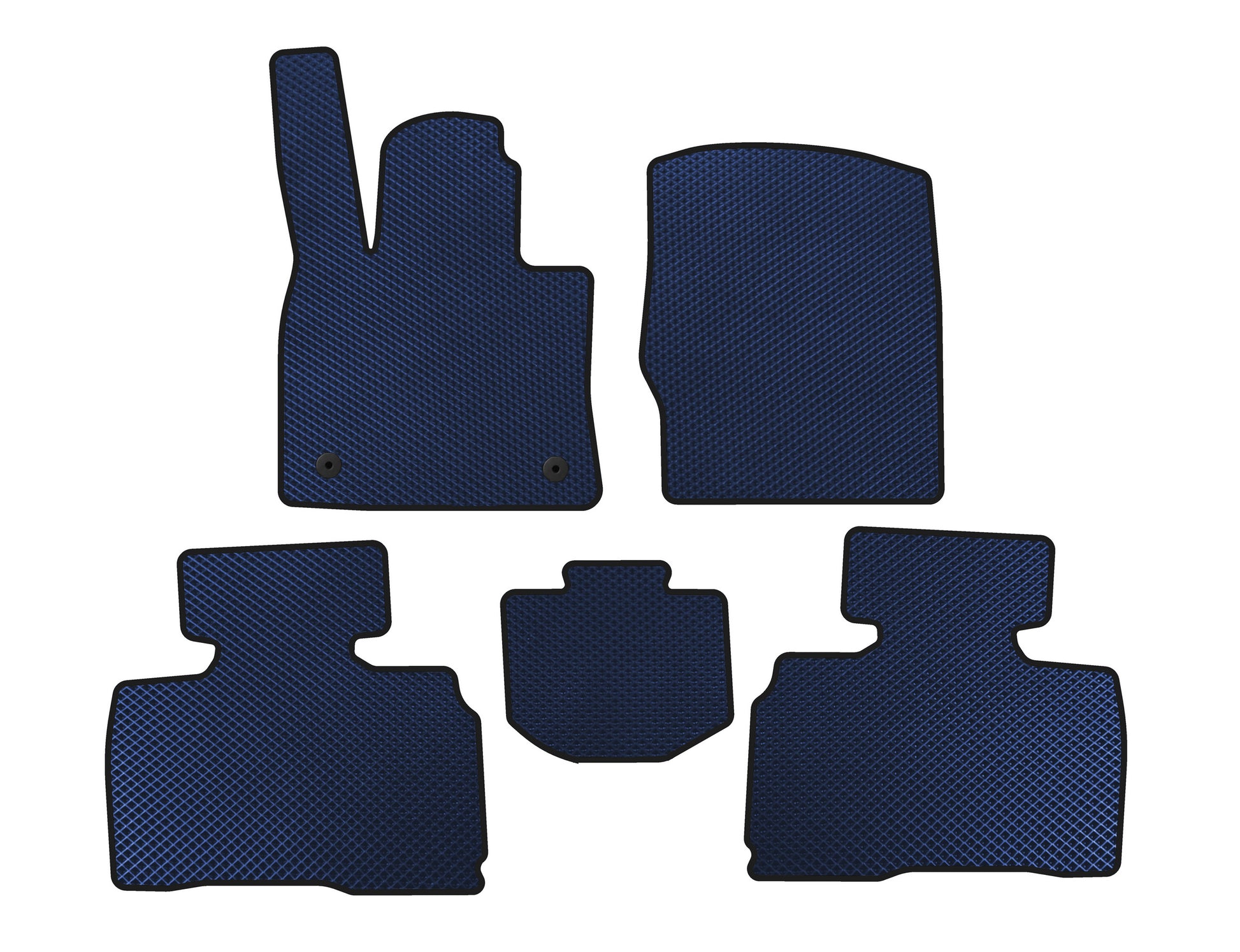 EVA Floor Mats (2 Rows, 7-Seater, Blue) for Ford Explorer 2019- - image 1