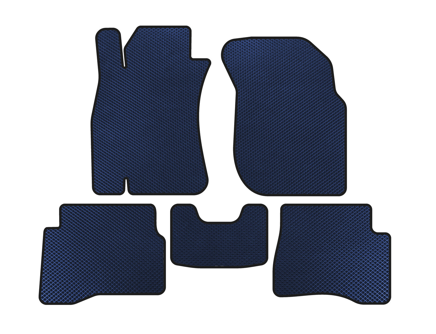 EVA Floor Mats (SD, Blue) for Nissan Almera N16 2000-2006 - image 1