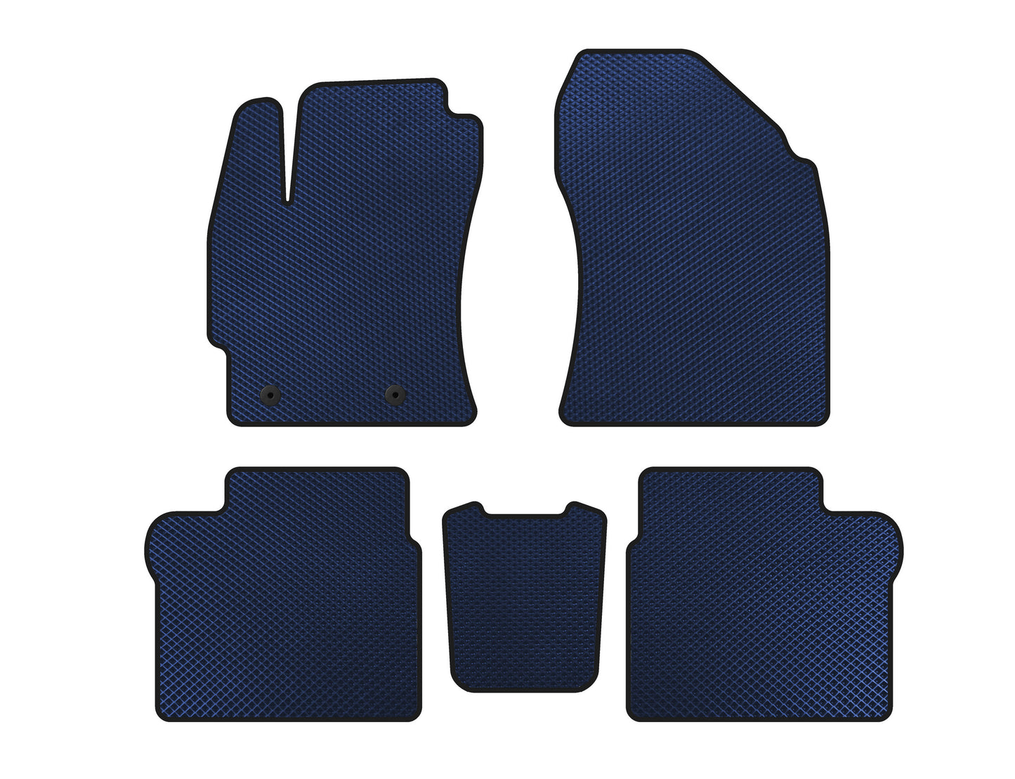 EVA Floor Mats (2016-2019, SD, Blue) for Toyota Corolla 2013-2019 - image 1