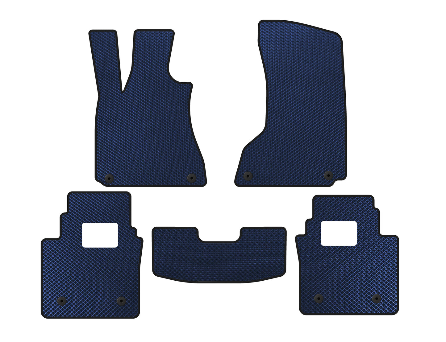 EVA Floor Mats (SD, Blue) for Maserati Quattroporte 2013-2023 - image 1