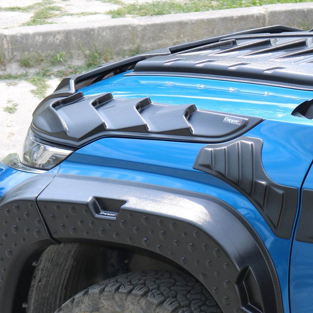 Set of lining for the hood DRAGON (2019+, 3 pcs) for Mitsubishi L200 2015-2024 - Reelken Auto