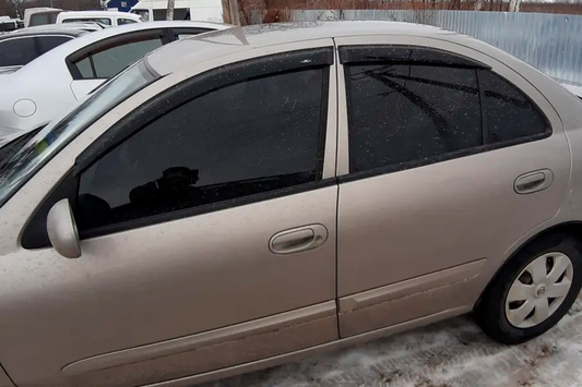 Window Deflectors SD (4 pcs, HIC) for Nissan Almera N16 2000-2006 - image 1