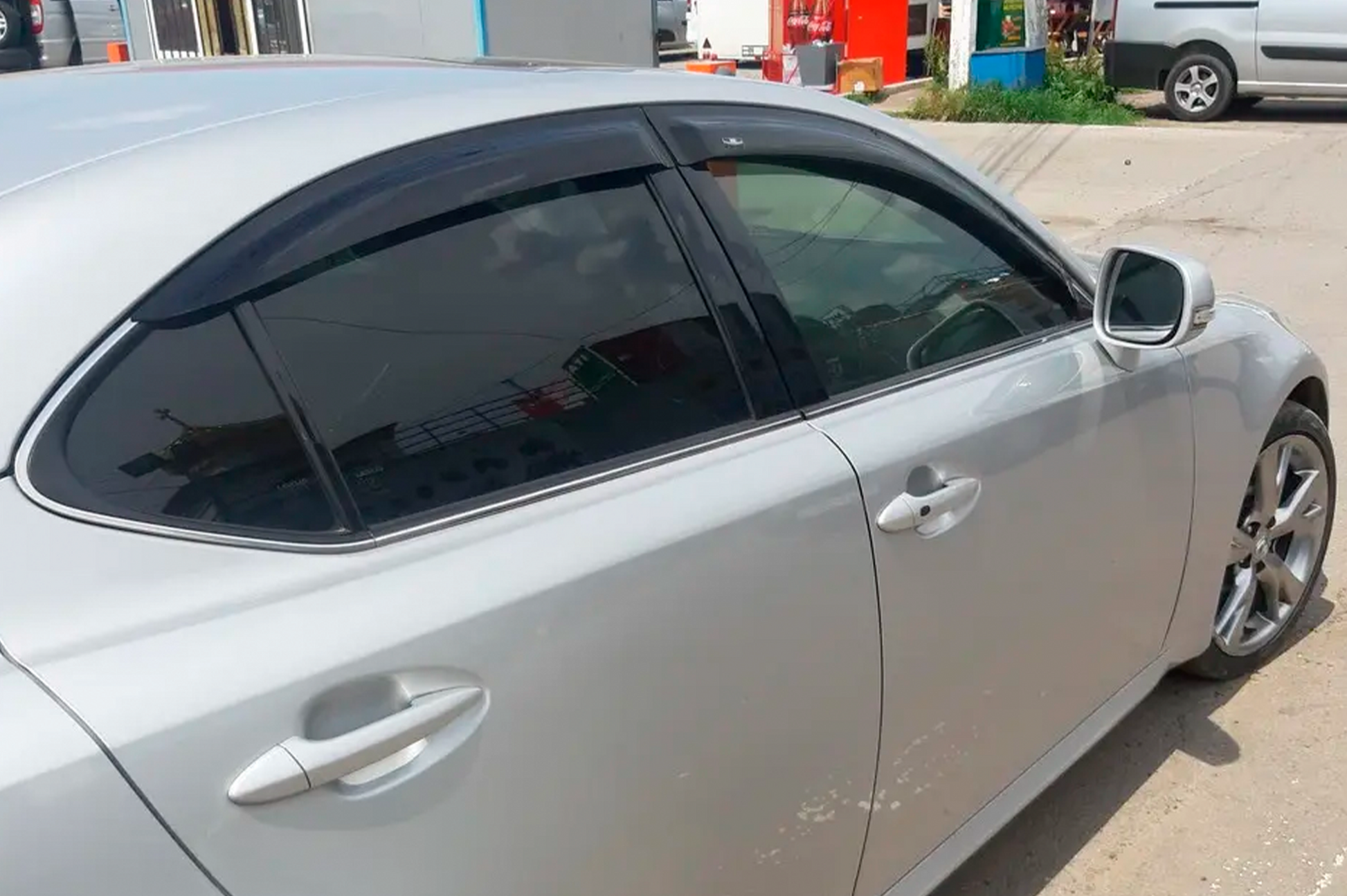 Window Deflectors (4 pcs, HIC) for Lexus IS 2005-2013 - image 2