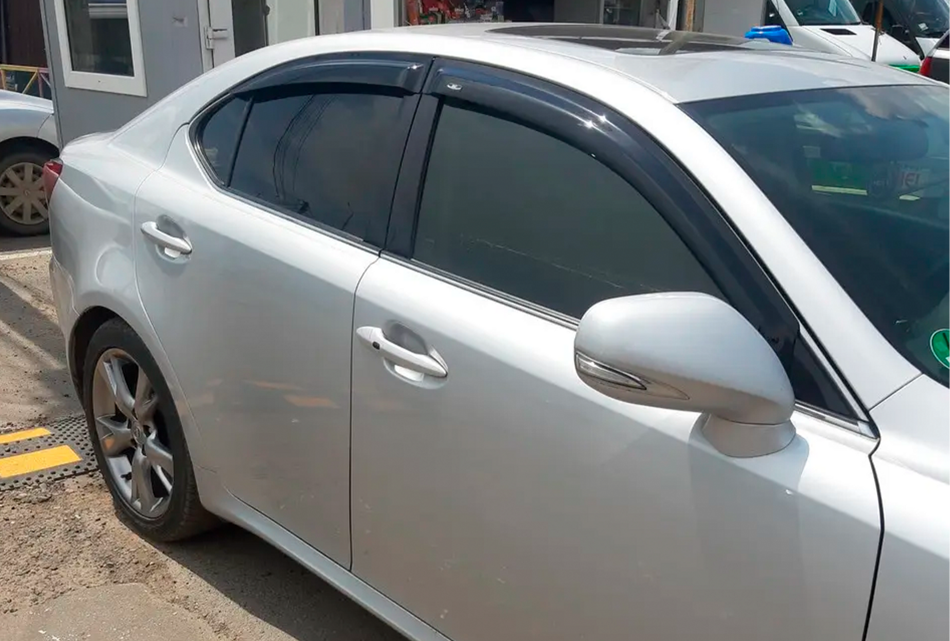 Window Deflectors (4 pcs, HIC) for Lexus IS 2005-2013 - image 1