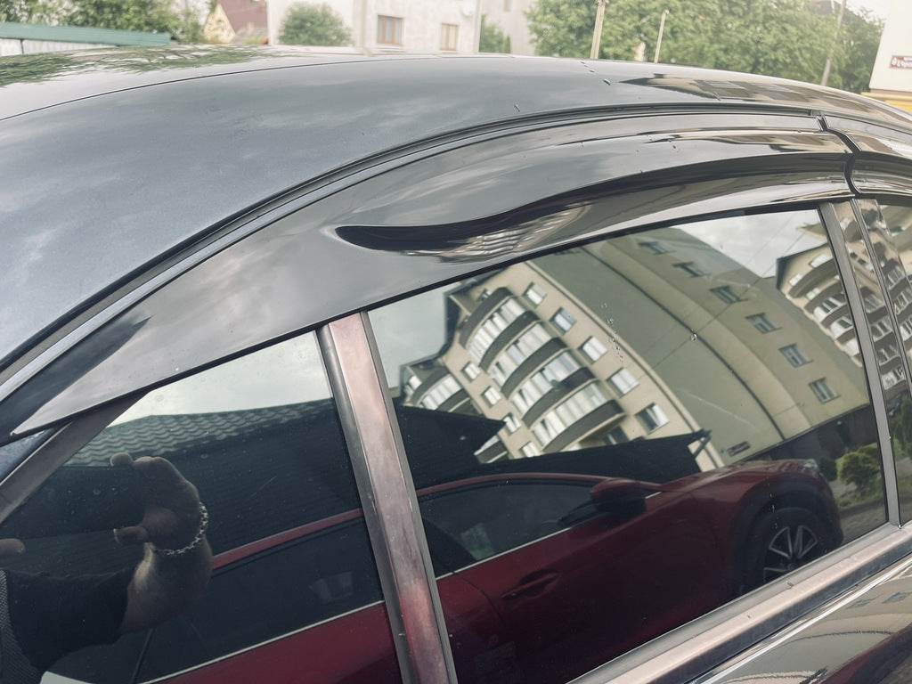 Visors SD (4 pcs, Sunplex Sport) for Mercedes E-class W211 2002-2009 - Reelken Auto