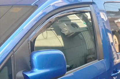 In-channel window deflectors (2 pcs, HIC) for Renault Kangoo 1998-2008 - image 4