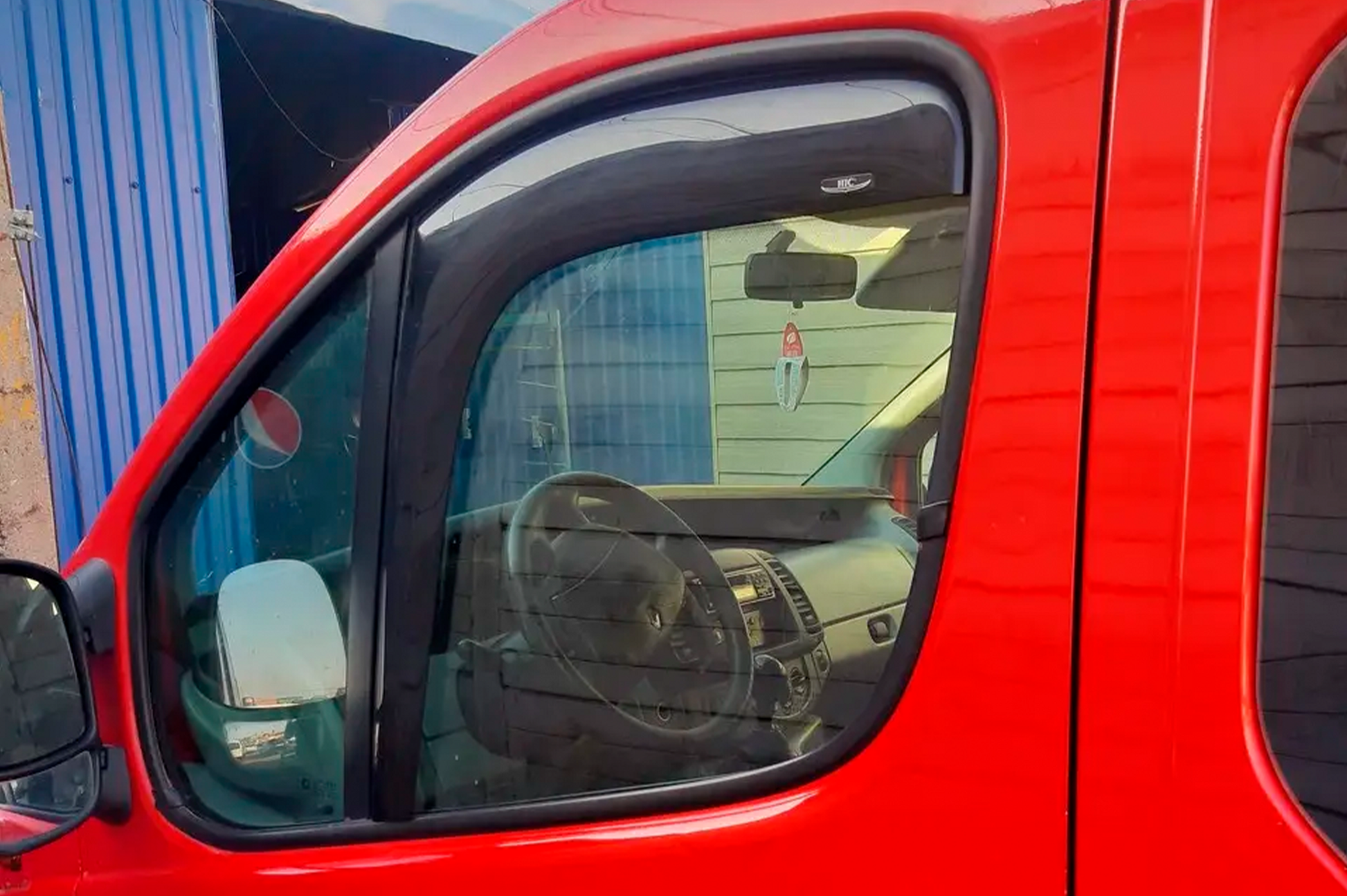 In-channel window deflectors (2 pcs, HIC) for Opel Movano 2004-2010 - image 2