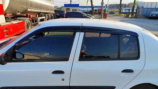 Window Deflectors (4 pcs, Sunplex Sport) for Renault Symbol 1999-2008 - image 1