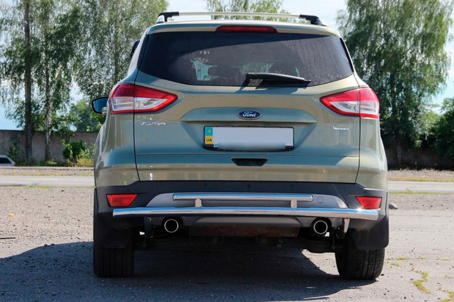 Rear Bar AK002-2 (Stainless Steel) for Ford Kuga/Escape 2013-2019 - image 2
