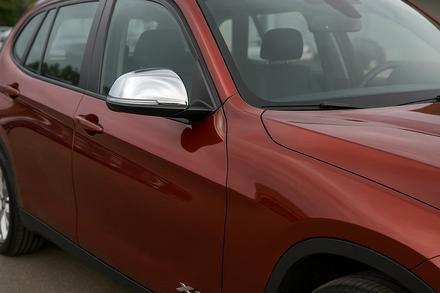 Mirror Covers (2 pcs, Stainless Steel) Carmos for BMW X1 E84 2009-2015 - image 1