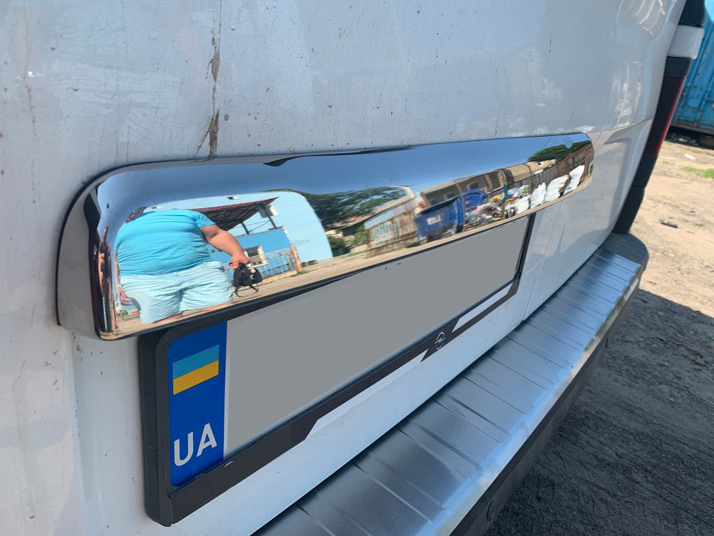 Stainless steel trim above license plate for Renault Trafic 2015- - image 7