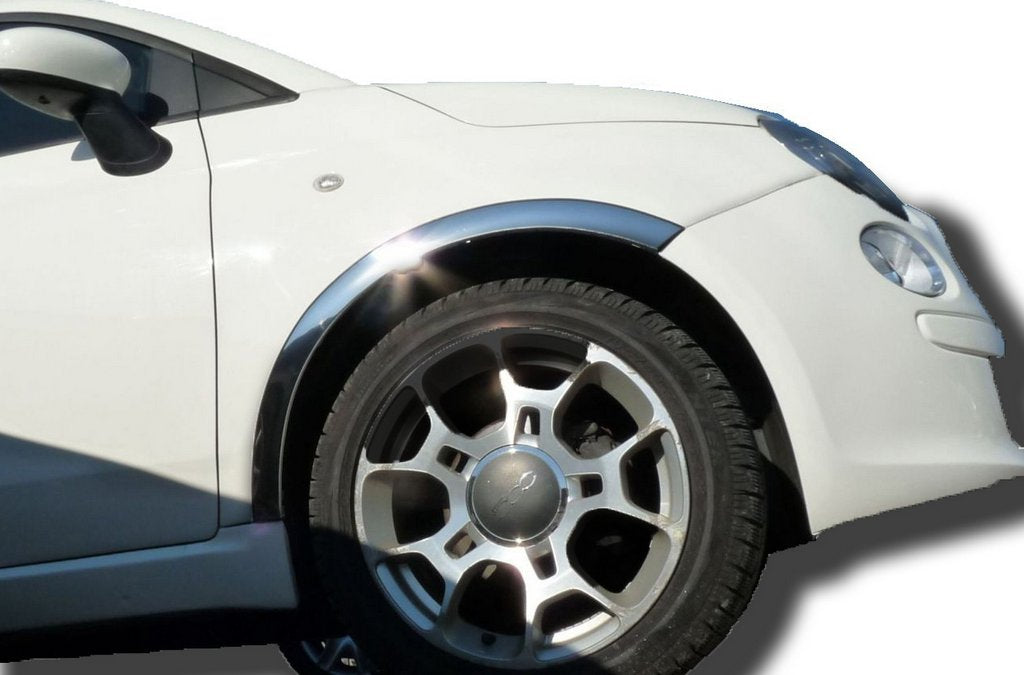 Fender flares (4 pcs, stainless steel) for Fiat 500/500L 2013-2022 - image 1