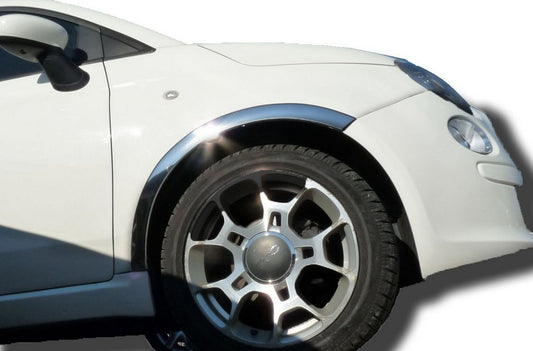 Fender flares (4 pcs, stainless steel) for Fiat 500/500L 2013-2022 - image 1