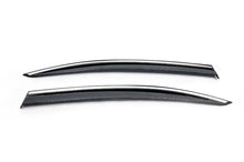 Rear LiftBack wind deflectors with chrome trim (2 pcs, Niken) for Skoda Octavia III A7 2013-2019 - image 1