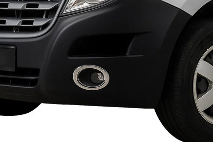Fog Light Covers Carmos (2 pcs, Stainless Steel) for Nissan NV400 2010-2024 - image 1