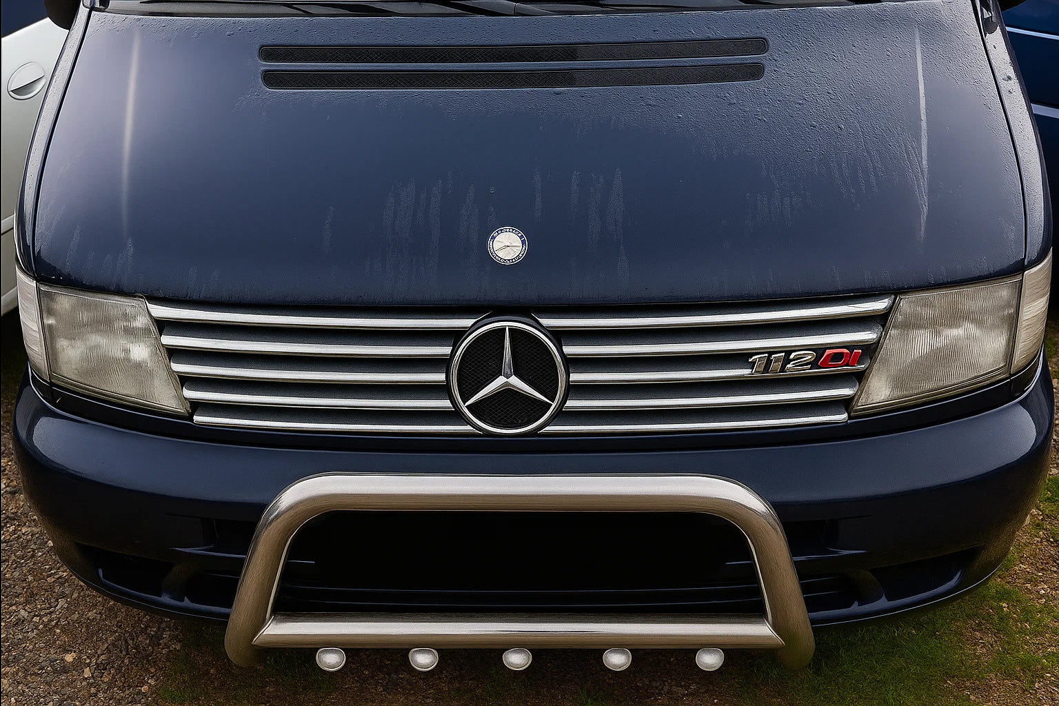Chrome Grille Covers (V-class, Stainless Steel) for Mercedes Vito W638 1996-2003 - image 3