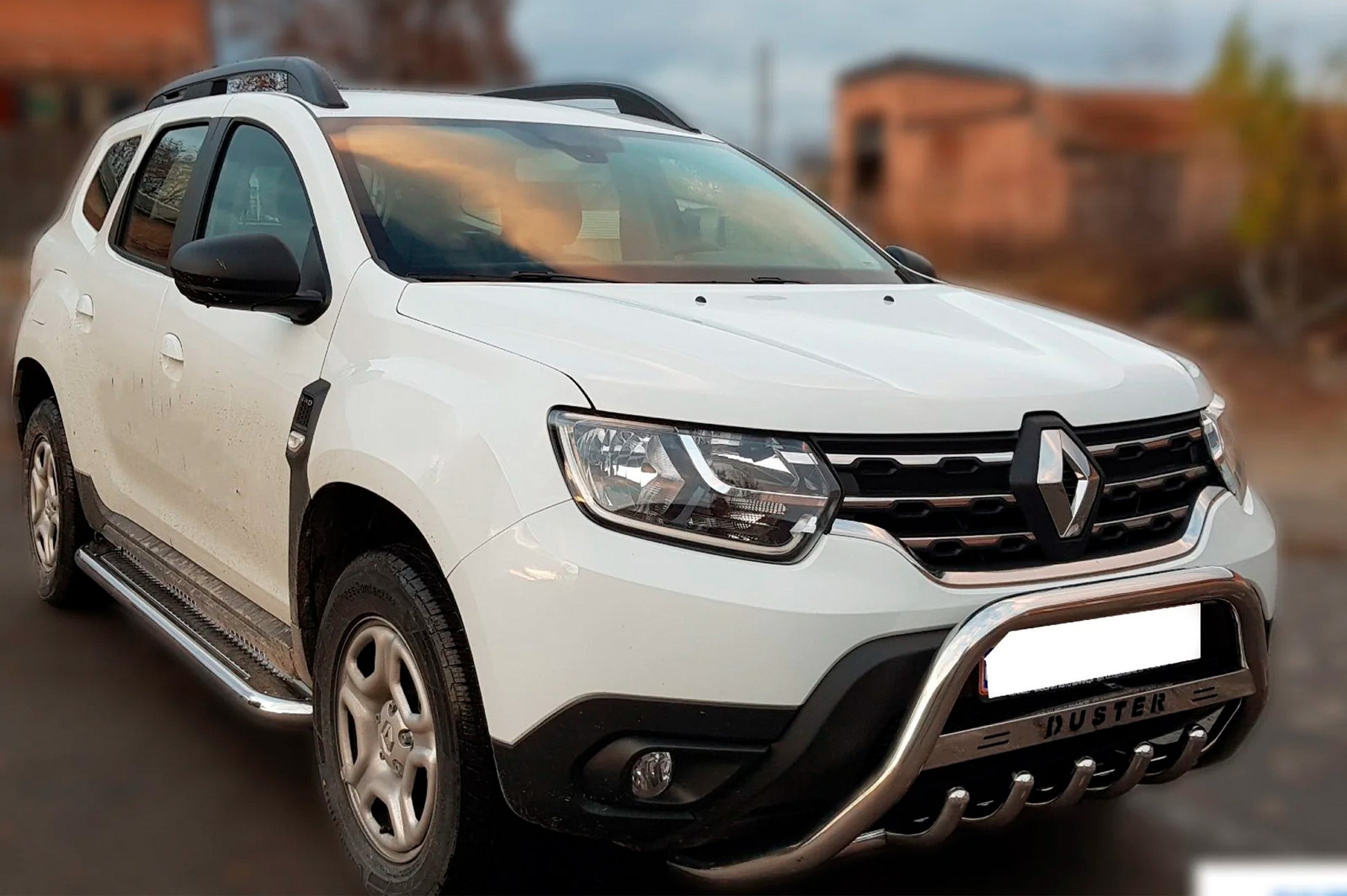 Bull Bar with Inscription WT004 (Stainless Steel) for Dacia Duster 2018-2024 - image 3