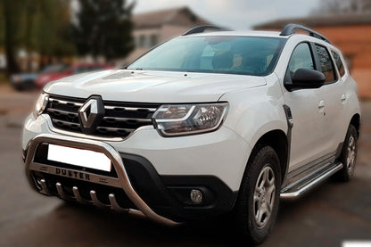 Bull Bar with Inscription WT004 (Stainless Steel) for Dacia Duster 2018-2024 - image 2