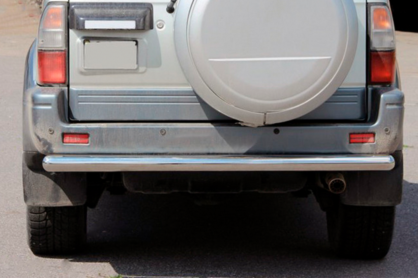 Rear Bar AK002 (Stainless Steel) for Toyota Land Cruiser 90 Prado 1996-2002 - image 1