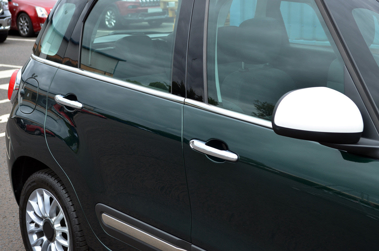 Window Trim Molding (6 pcs, Stainless Steel) for Fiat 500/500L 2013-2022 - image 1