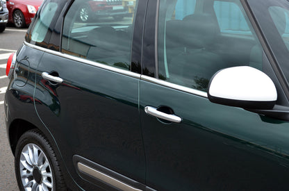 Window Trim Molding (6 pcs, Stainless Steel) for Fiat 500/500L 2013-2022 - image 1
