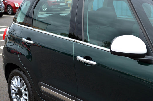 Window Trim Molding (6 pcs, Stainless Steel) for Fiat 500/500L 2013-2022 - image 1