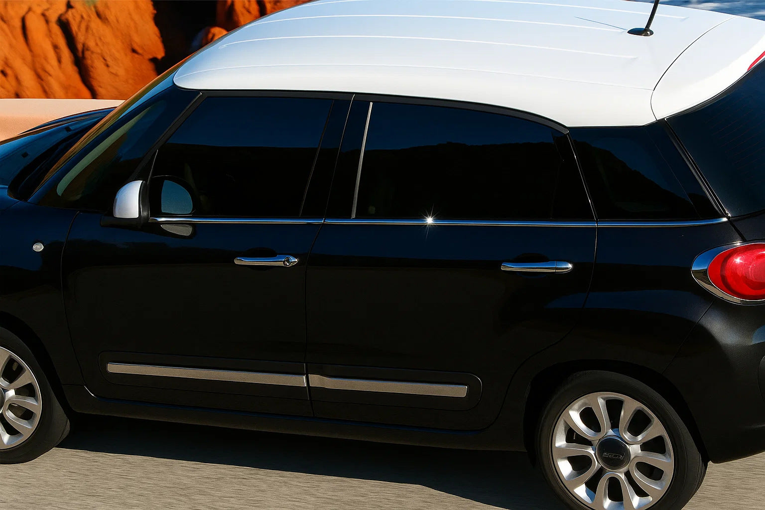 Window Trim Molding (6 pcs, Stainless Steel) for Fiat 500/500L 2013-2022 - image 1