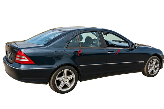 Window Trim Stainless Steel for Mercedes C-class W203 2000-2007 - image 1