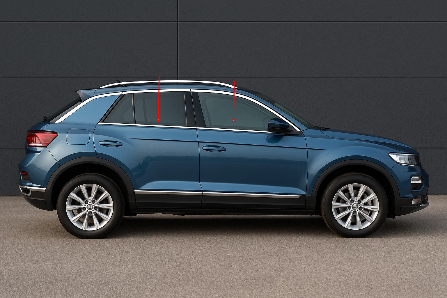 Window Trim Stainless Steel (4 pcs) for Volkswagen T-Roc 2017-2025 - image 1