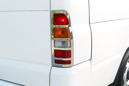 Tail Light Covers (2 pcs, Stainless Steel) for Ford Transit 2000-2014 - image 1