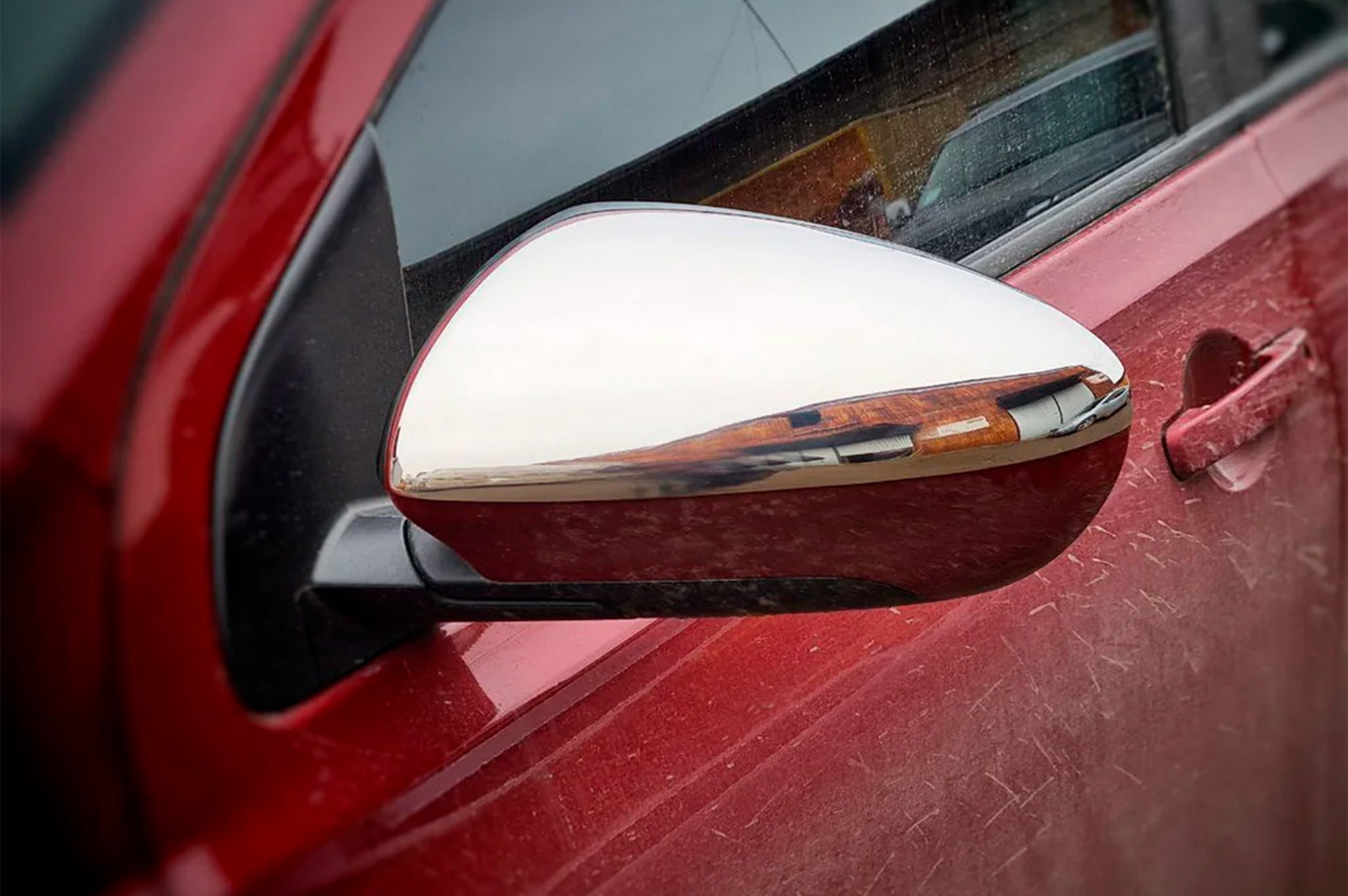 Mirror Covers (2 pcs, Stainless Steel) for Nissan Qashqai 2007-2010 - image 7