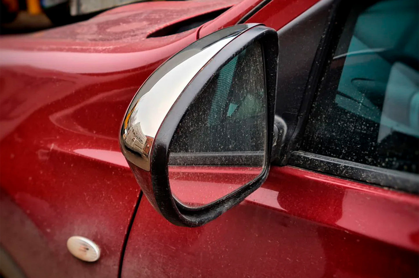 Mirror Covers (2 pcs, Stainless Steel) for Nissan Qashqai 2007-2010 - image 8