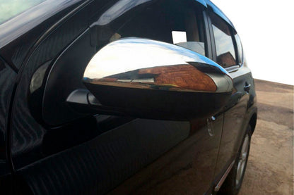 Mirror Covers (2 pcs, Stainless Steel) for Nissan Qashqai 2007-2010 - image 5