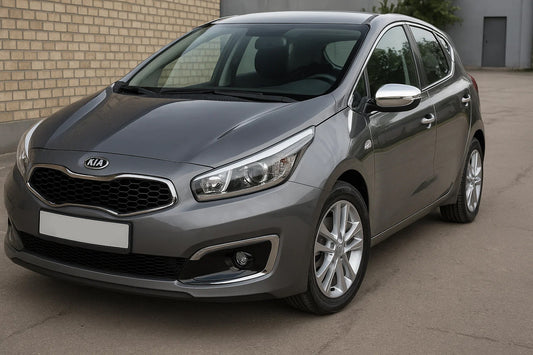 Mirror Covers (2 pcs, Stainless Steel) for Kia Ceed 2012-2018 - image 1