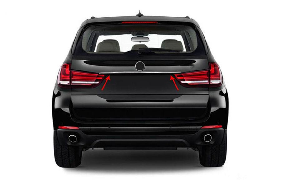 Stainless steel trim above license plate for BMW X5 F-15 2013-2018 - image 1