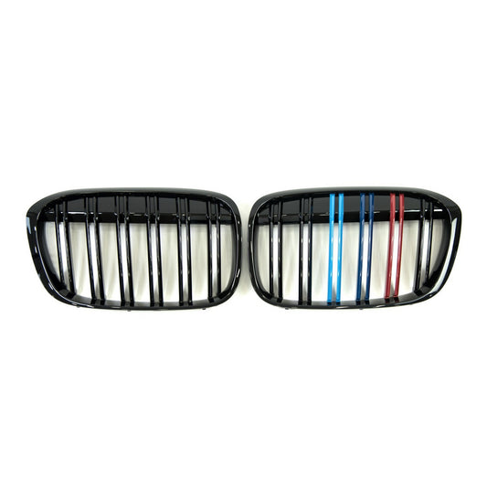 Kidney Grilles M-Look (2015-2019, M-Color) for BMW X1 F48 2015-2022 - image 2