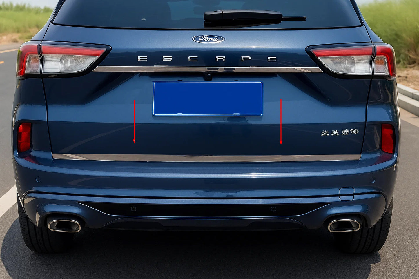 Trunk trim stainless steel for Ford Kuga/Escape 2019- - image 1