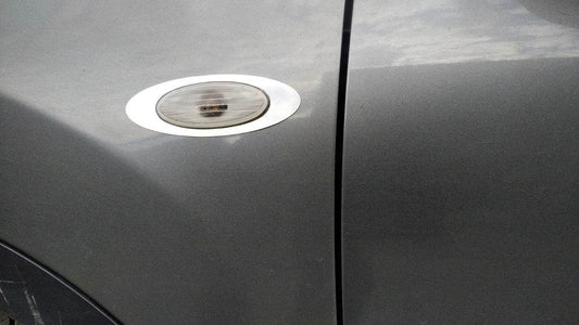 Turn signal stroke (2 pieces, stainless steel) for Nissan Qashqai 2010-2014 - Reelken Auto