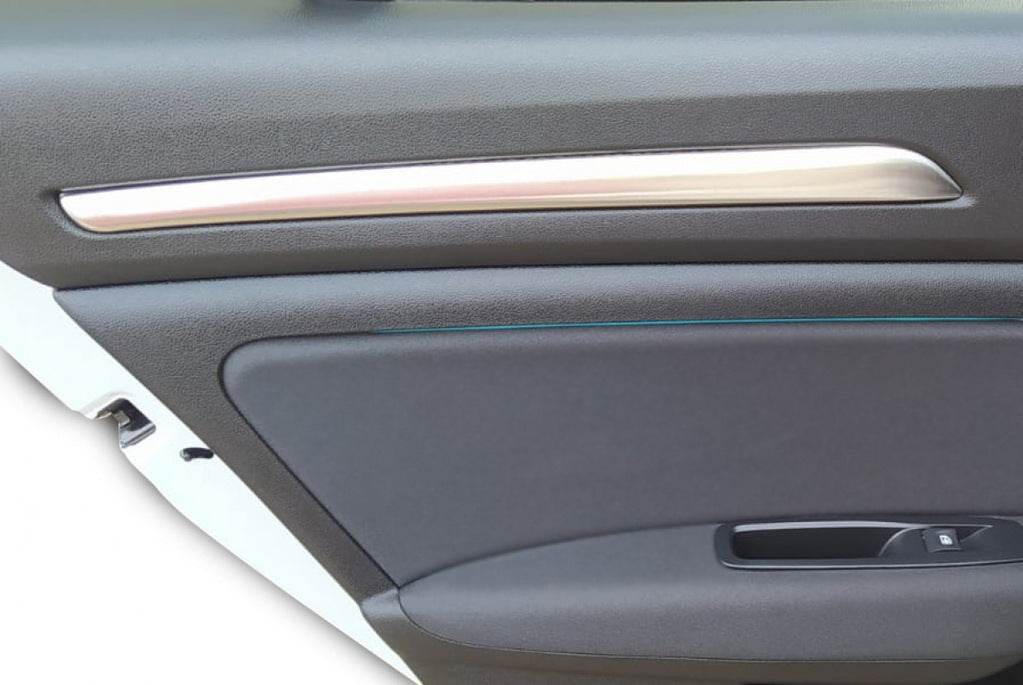 Covers on the doors in the cabin (4 pcs., stainless steel) for Renault Megane IV 2016-2025 - Reelken Auto