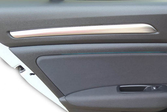 Covers on the doors in the cabin (4 pcs., stainless steel) for Renault Megane IV 2016-2025 - Reelken Auto