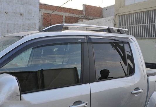 Roof rails OmsaLine Sport (2 pieces, gray) for Mitsubishi L200 2015-2024 - Reelken Auto