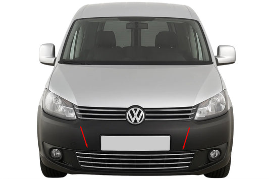 One-piece stainless steel bumper grille for Volkswagen Caddy 2010-2015 - image 1