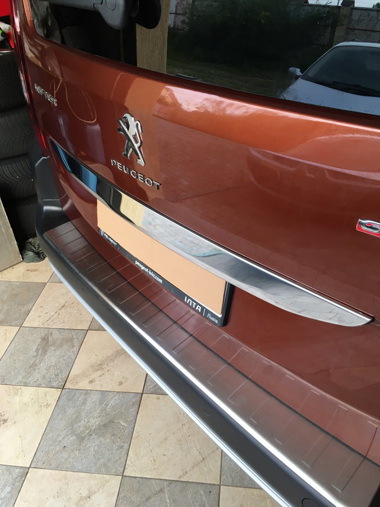 Stainless steel trim above license plate for Peugeot Partner/Rifter 2019- - image 4