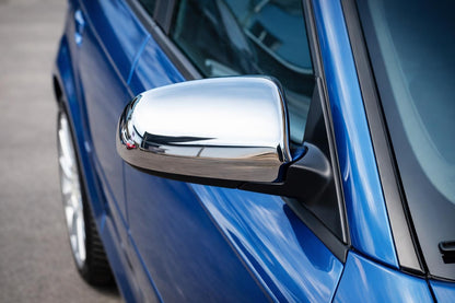 Mirror Covers (2 pcs, Stainless Steel) for Audi A4 B6 2000-2004 - image 1