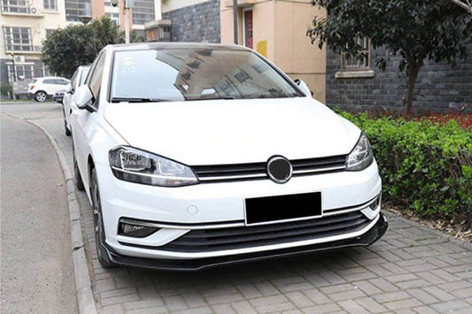 LIP front bumper cover (2017-2020, ABS plastic) for Volkswagen Golf 7/E-Golf - Reelken Auto