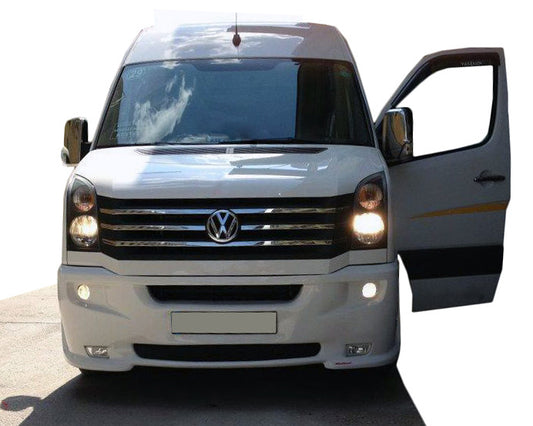 Front bumper lip 2012↗ (2 headlight openings, primed for painting) for Volkswagen Crafter 2006-2016 - image 2