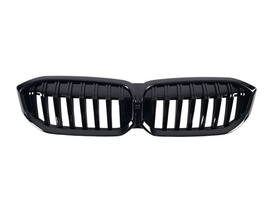 Kidney Grilles 1 Bar (2022+, Gloss Black) for BMW 3 Series G20/G21 2018- - image 2