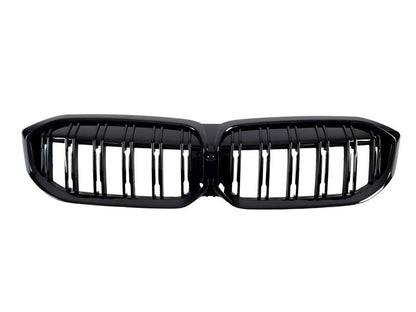 Kidney Grilles M-Look (2022+, Gloss Black) for BMW 3 Series G20/G21 2018- - image 2