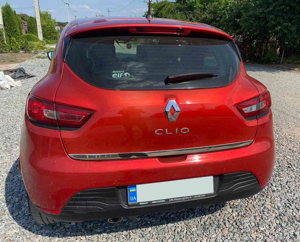 The edge of the trunk (HB, stainless) for Renault Clio IV 2012-2019 - Reelken Auto