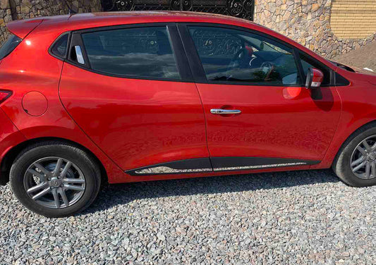 Covers for HB door handles (4 pcs., stainless steel) for Renault Clio IV 2012-2019 - image 1